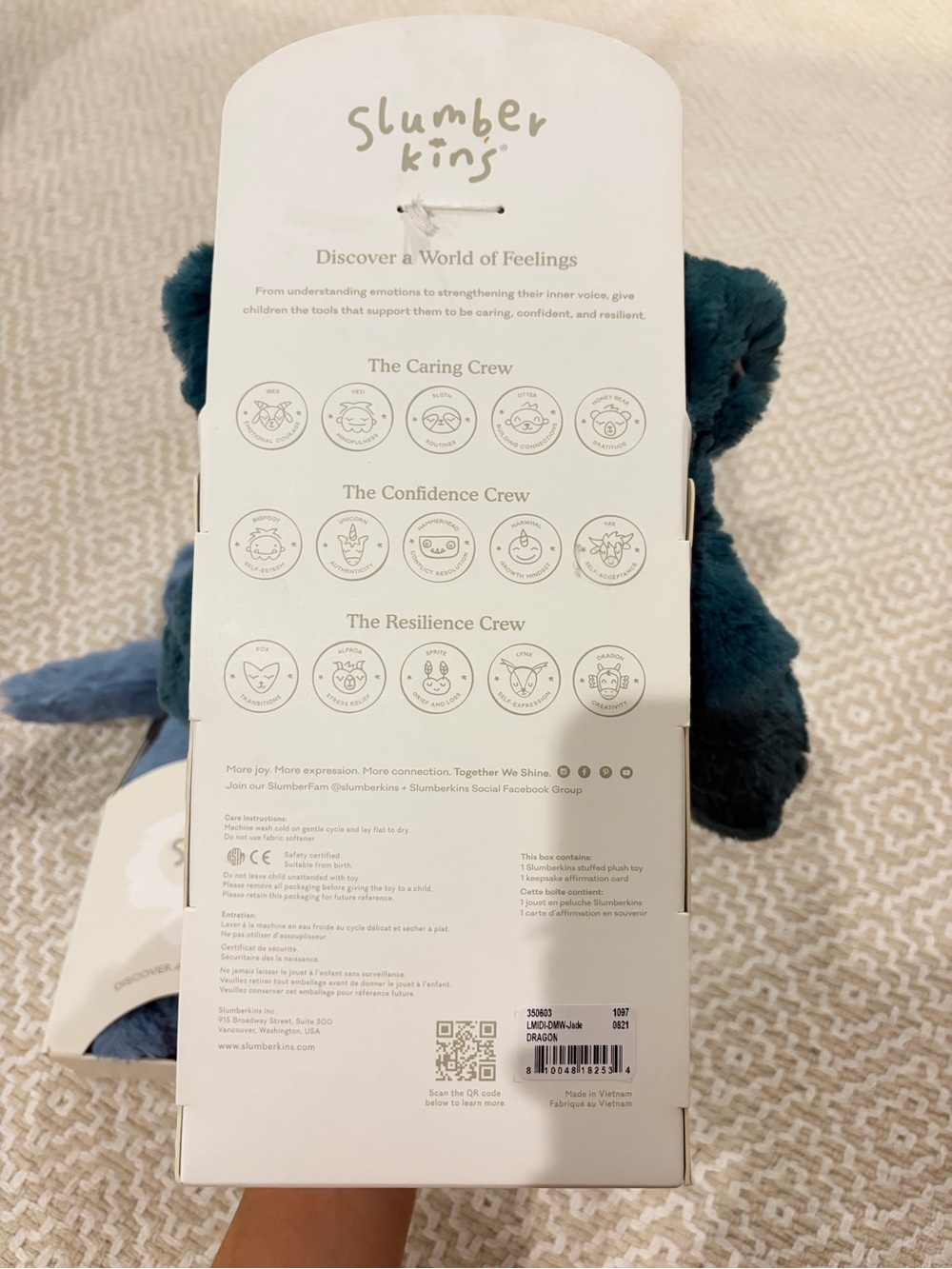 Slumberkins Jade Dragon Plush Comfort Friend for Kids